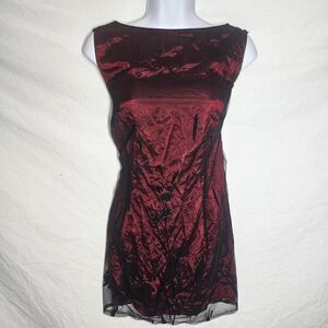 vintage 90s red black whimsical fairy kids dress